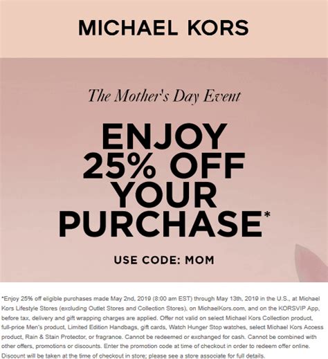 descuento michael kors|michael kors first order promo code.